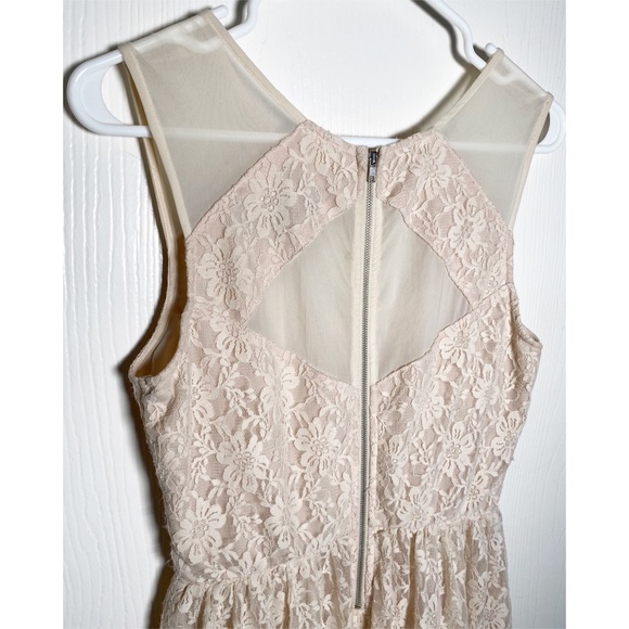 ModCloth Lace Mesh Fitted Sleeveless Dress - Picture 4 of 6